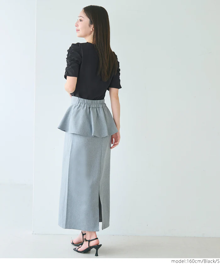 シルキータッチ袖ギャザートップス レディース メール便不可 - Image 6