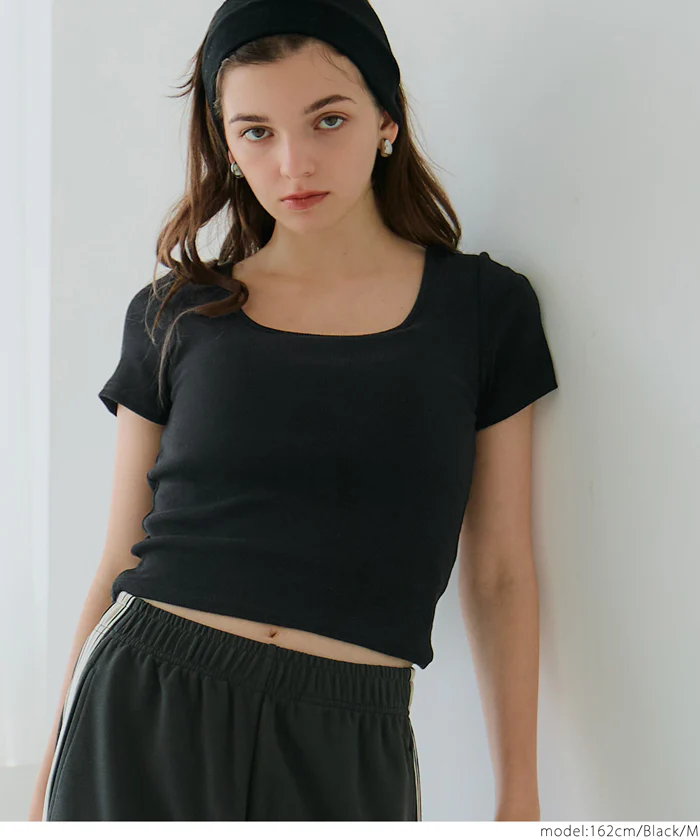 セール★1490円→990円 OUT BRA 半袖クロップドトップス レディース メール便不可 - Image 17