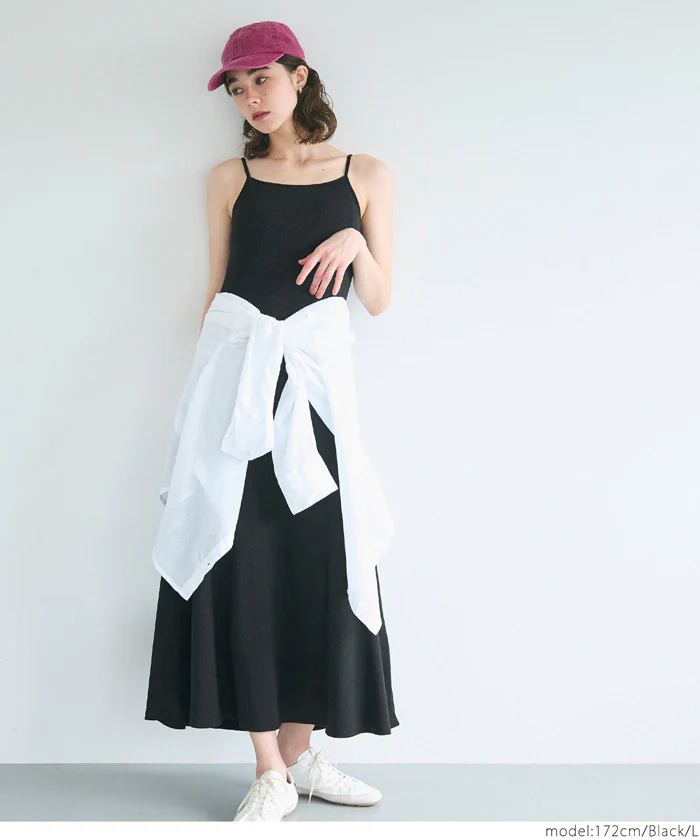 外で着られるブラワンピース OUT BRA リブキャミワンピース レディース メール便不可 - Image 9