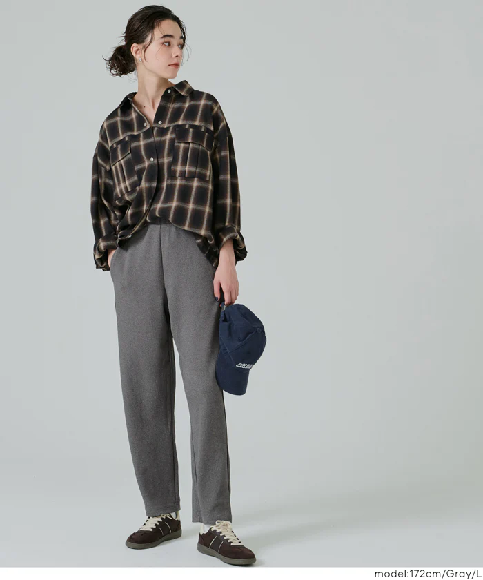 エンボスカーブパンツ レディース メール便不可 - Image 10