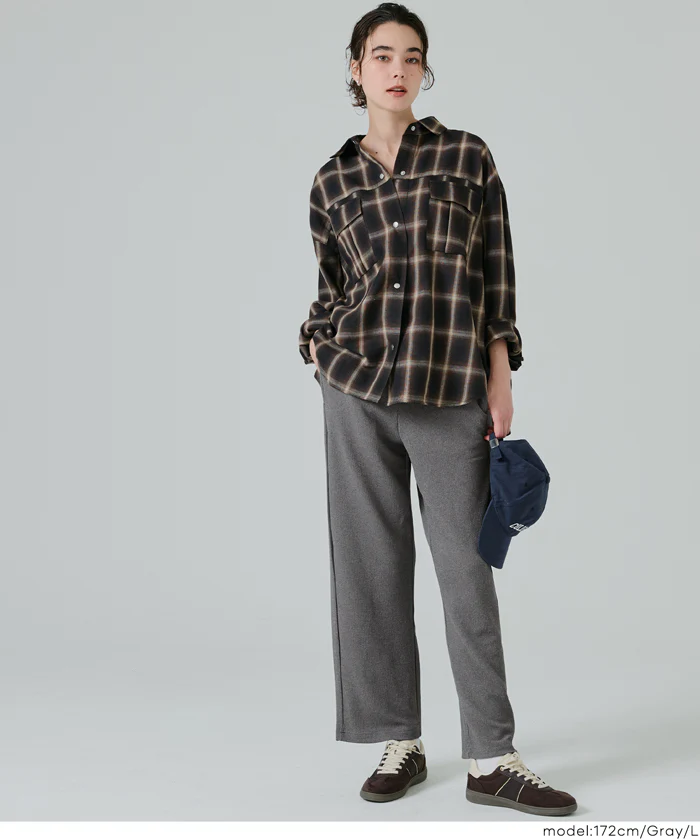 エンボスカーブパンツ レディース メール便不可 - Image 13