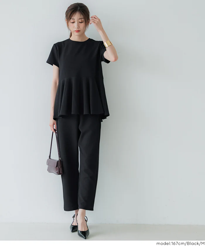 エンボスカーブパンツ レディース メール便不可 - Image 4