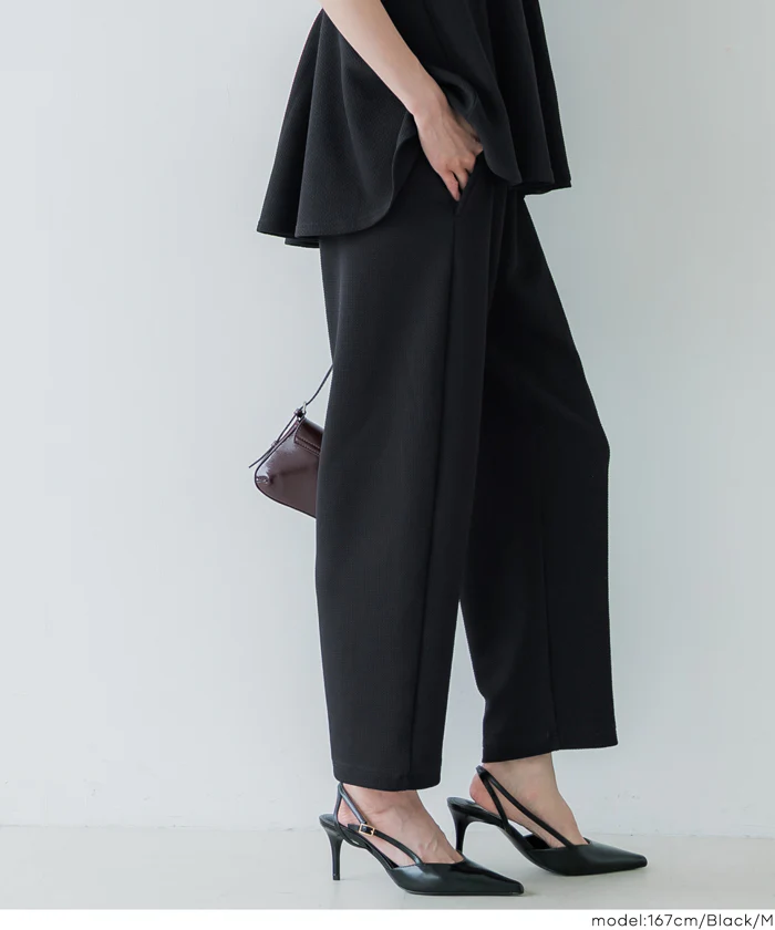 エンボスカーブパンツ レディース メール便不可 - Image 5