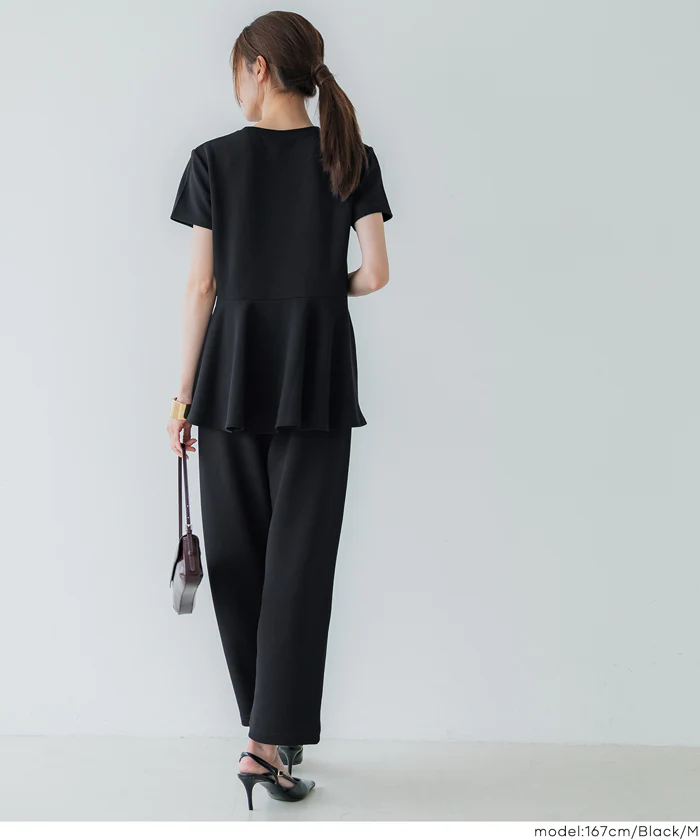 エンボスカーブパンツ レディース メール便不可 - Image 6