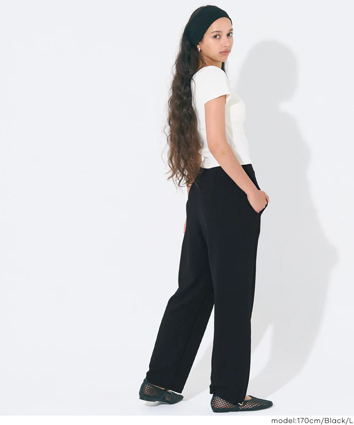 エンボスカーブパンツ レディース メール便不可 - Image 8