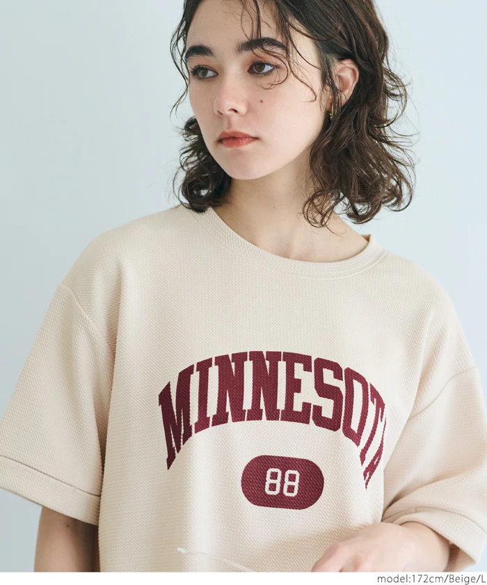 エンボスロゴTシャツ レディース メール便不可 - Image 6