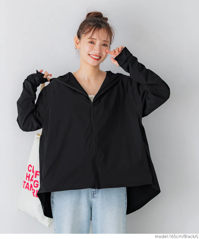 セール★2690円→1990円 【一部店舗限定商品】水陸両用UVカットフレアパーカー レディース メール便不可 - Image 9