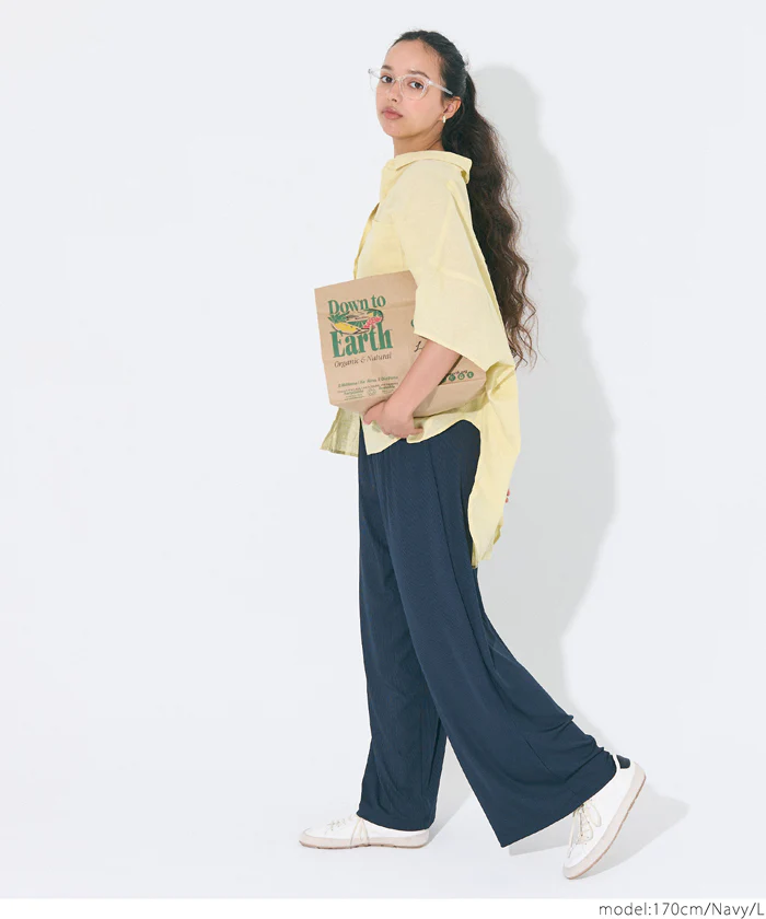 とろみリブリラックスパンツ レディース メール便不可 - Image 13