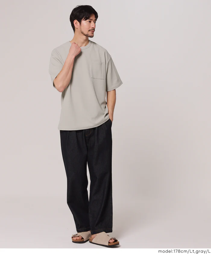 GW限定セール★ エンボスポケットTシャツ メンズ メール便不可 - Image 3