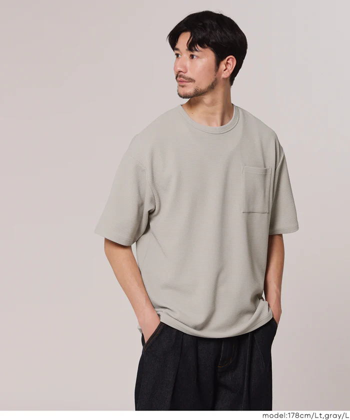GW限定セール★ エンボスポケットTシャツ メンズ メール便不可 - Image 4