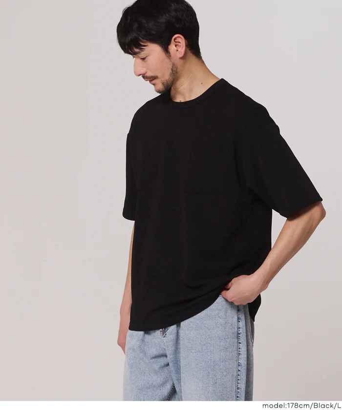 GW限定セール★ エンボスポケットTシャツ メンズ メール便不可 - Image 8