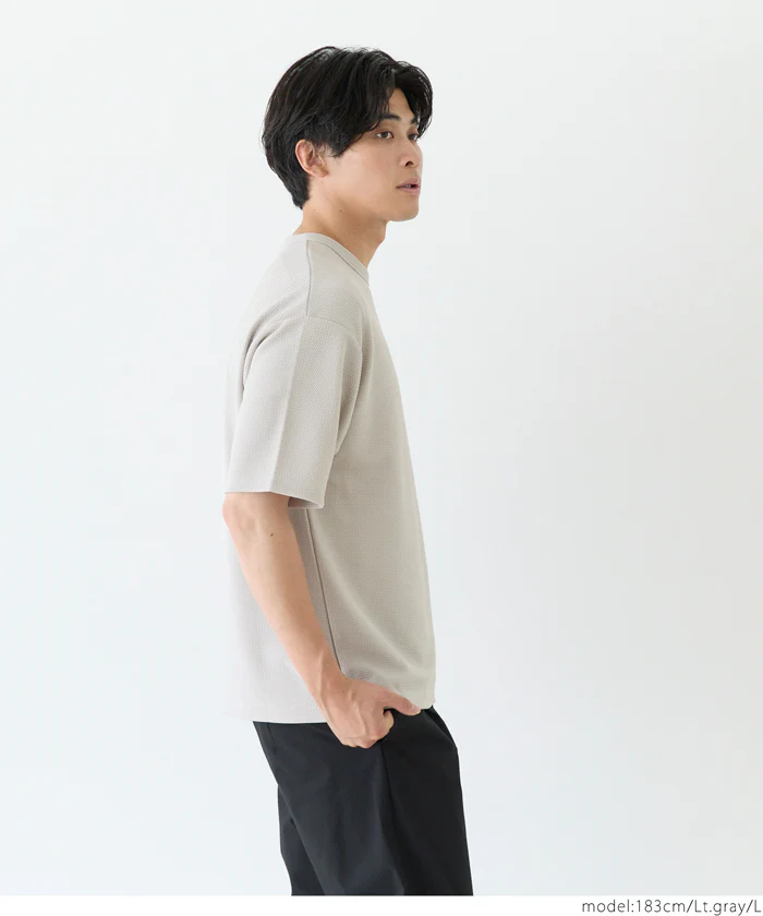 セール★1490円→1290円エンボスワンポイント刺繍Tシャツ メンズ メール便不可 - Image 4