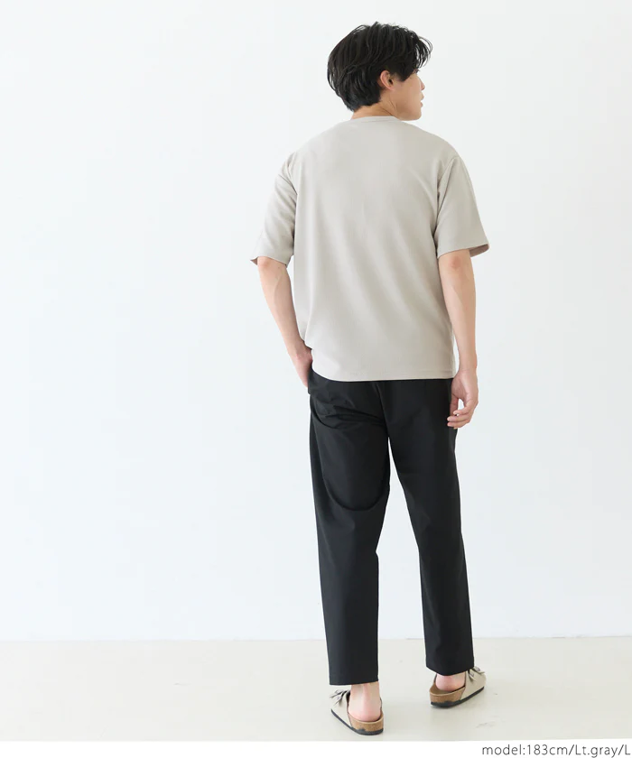 セール★1490円→1290円エンボスワンポイント刺繍Tシャツ メンズ メール便不可 - Image 5