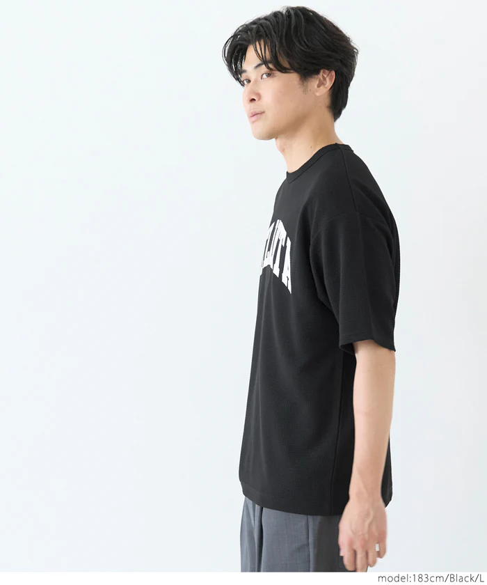 エンボスプリントTシャツ メンズ メール便不可 - Image 11