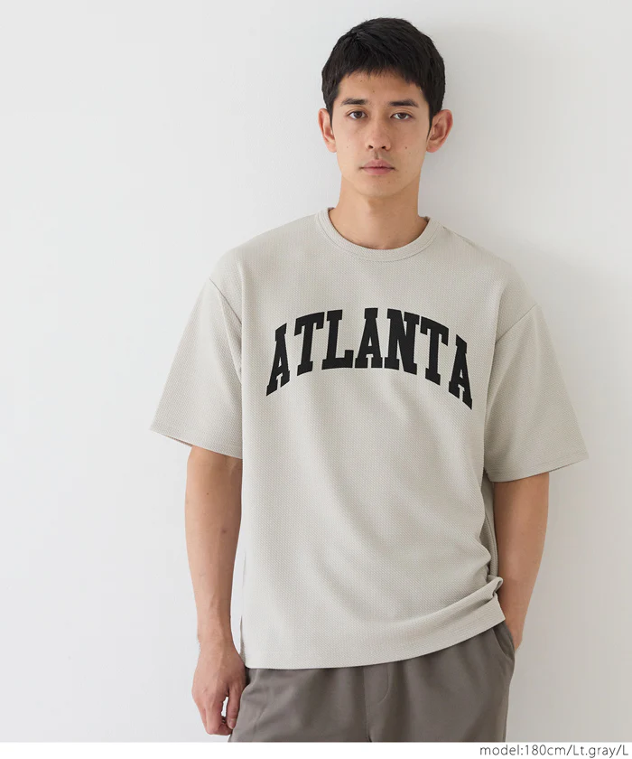 エンボスプリントTシャツ メンズ メール便不可 - Image 4