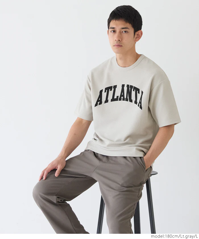 エンボスプリントTシャツ メンズ メール便不可 - Image 7