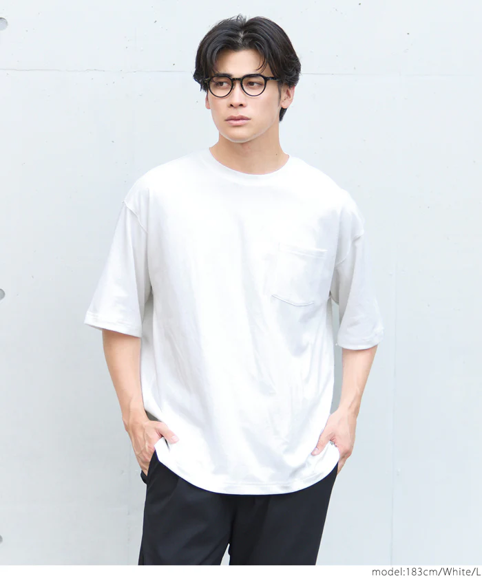 コットンプレーティングポケットTシャツ メンズ レディース メール便不可 - Image 10