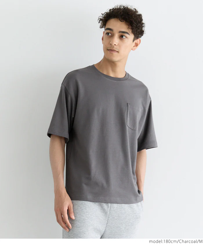コットンプレーティングポケットTシャツ メンズ レディース メール便不可 - Image 15