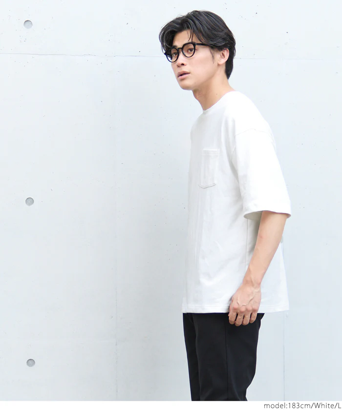コットンプレーティングポケットTシャツ メンズ レディース メール便不可 - Image 8