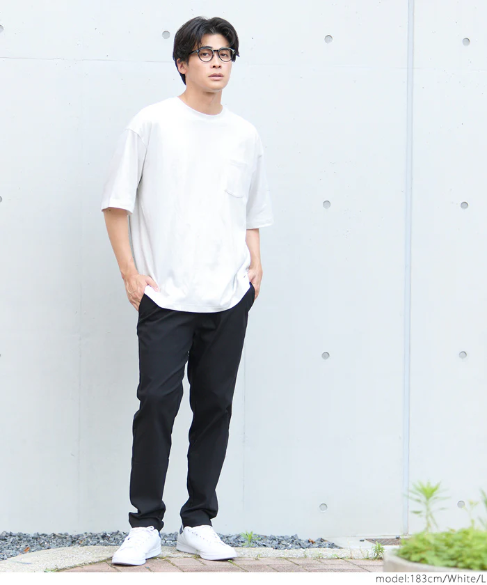 コットンプレーティングポケットTシャツ メンズ レディース メール便不可 - Image 9