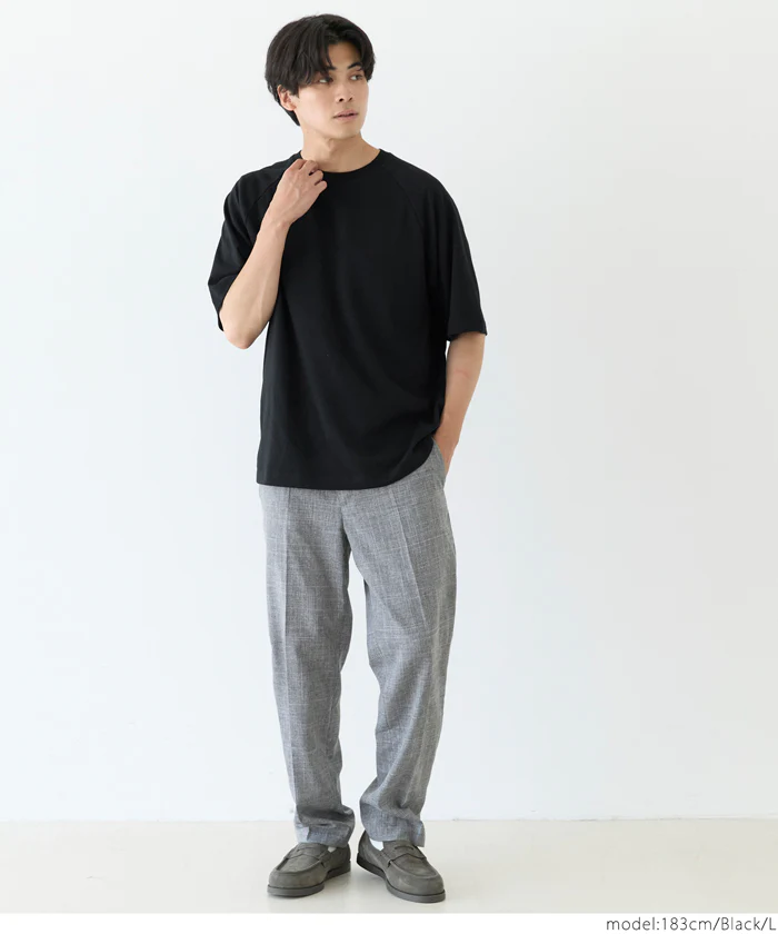 コットンプレーティングラグランTシャツ メンズ レディース メール便不可 - Image 10