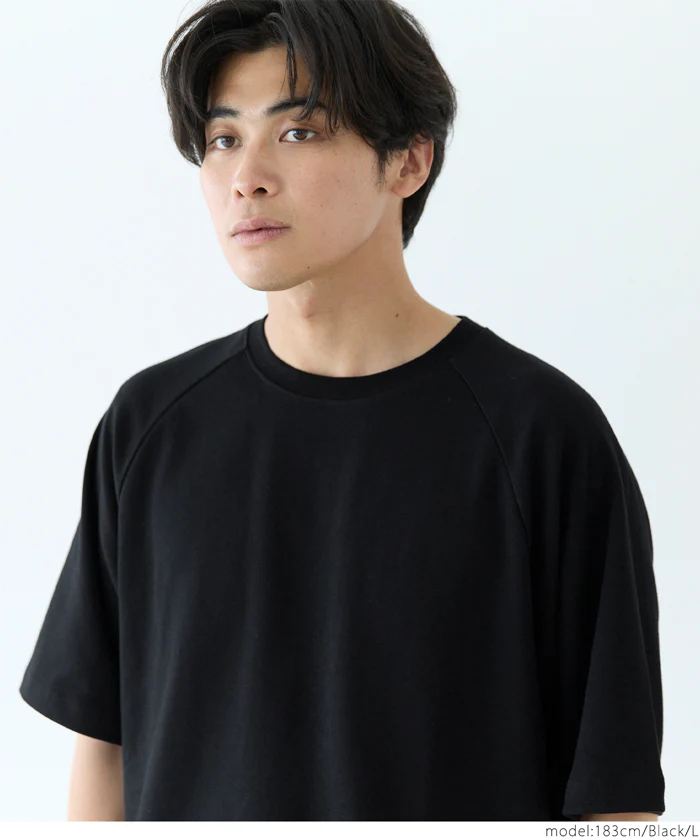 コットンプレーティングラグランTシャツ メンズ レディース メール便不可 - Image 11