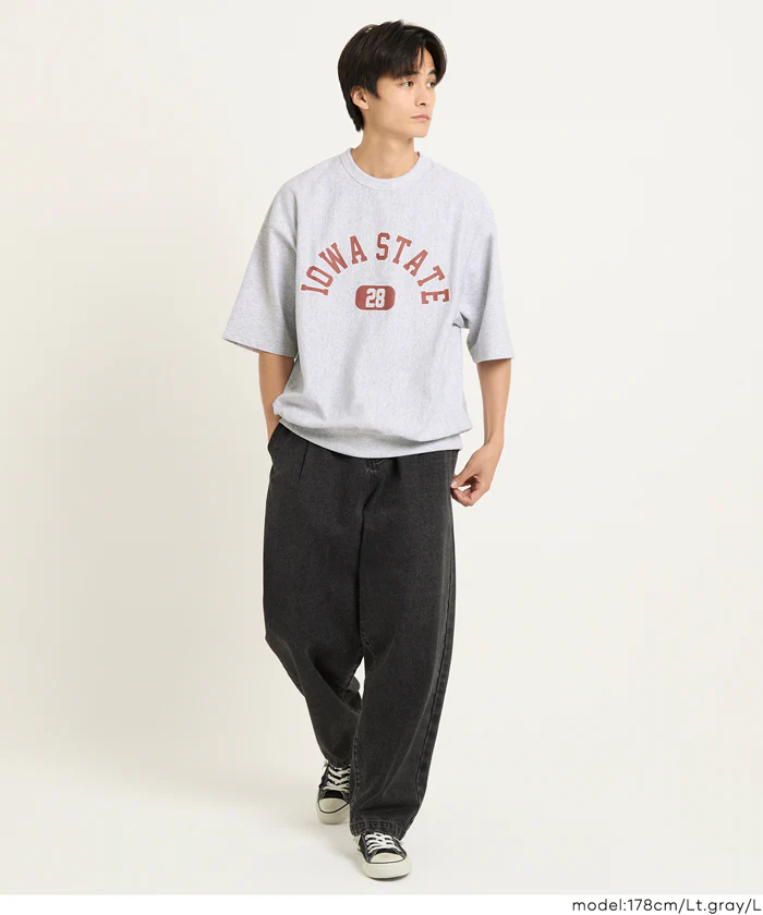 インレイ裏毛スウェットロゴTシャツ メンズ レディース メール便不可 - Image 10