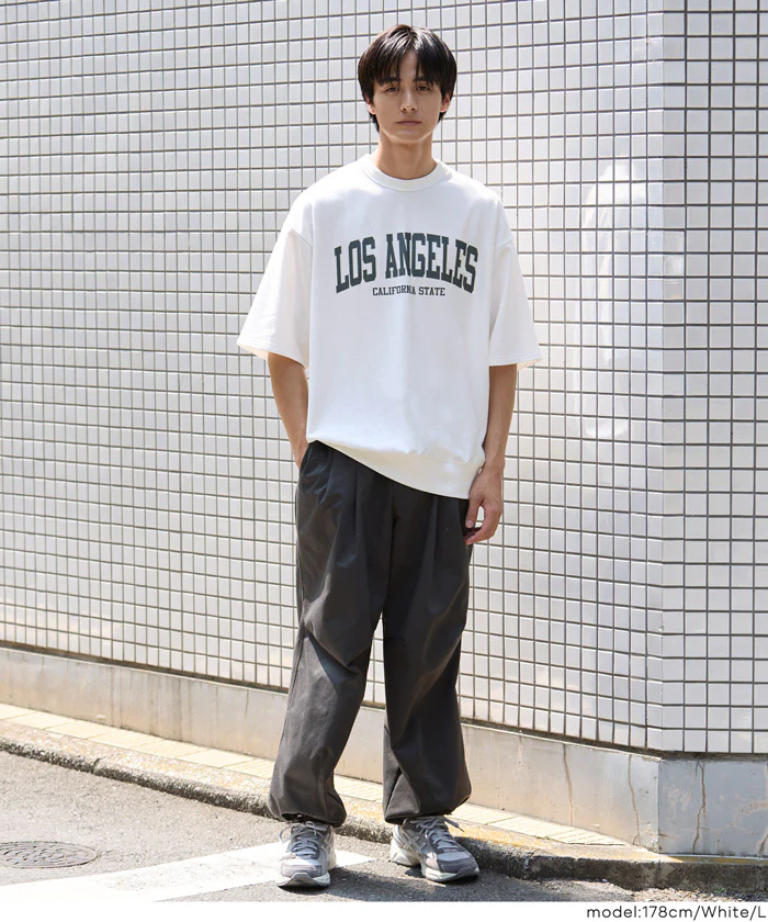 インレイ裏毛スウェットロゴTシャツ メンズ レディース メール便不可 - Image 14