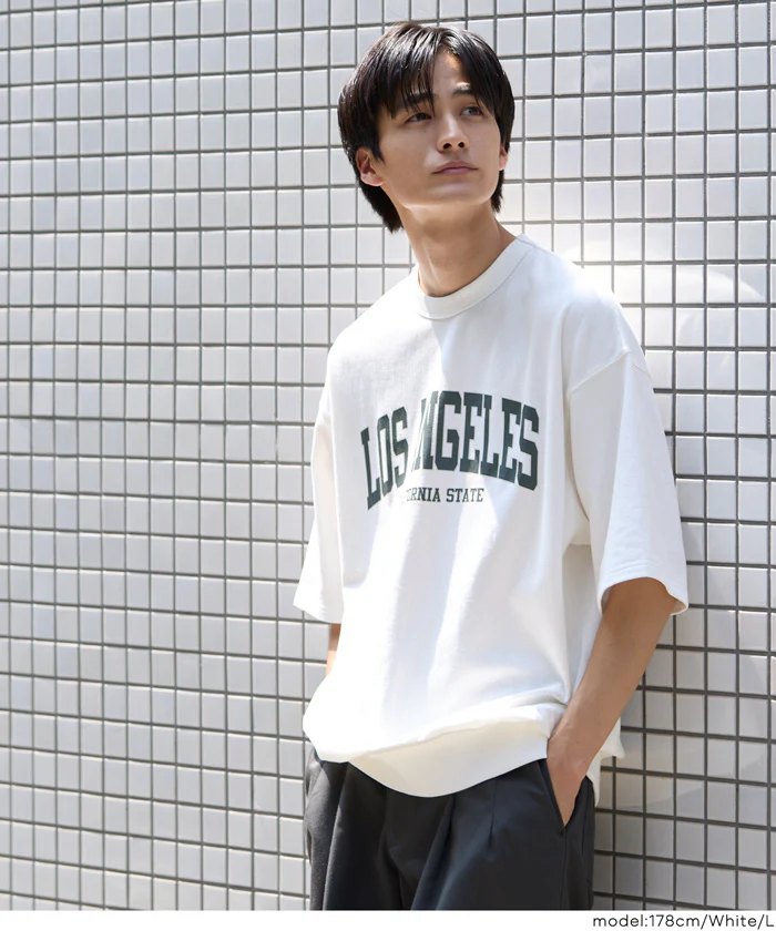 インレイ裏毛スウェットロゴTシャツ メンズ レディース メール便不可 - Image 15