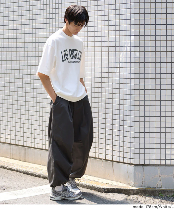 インレイ裏毛スウェットロゴTシャツ メンズ レディース メール便不可 - Image 16