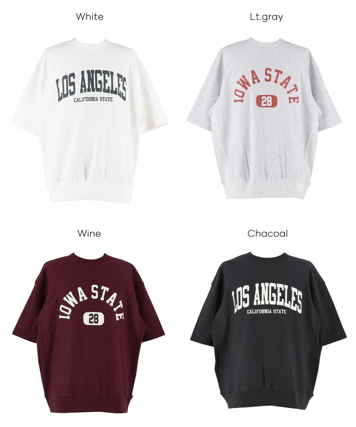 インレイ裏毛スウェットロゴTシャツ メンズ レディース メール便不可 - Image 19