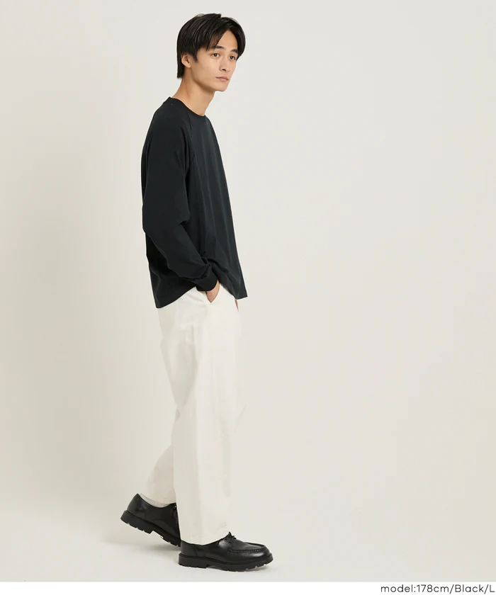 セール★1690円→990円 ラグラン長袖Tシャツ メンズ メール便不可 - Image 9
