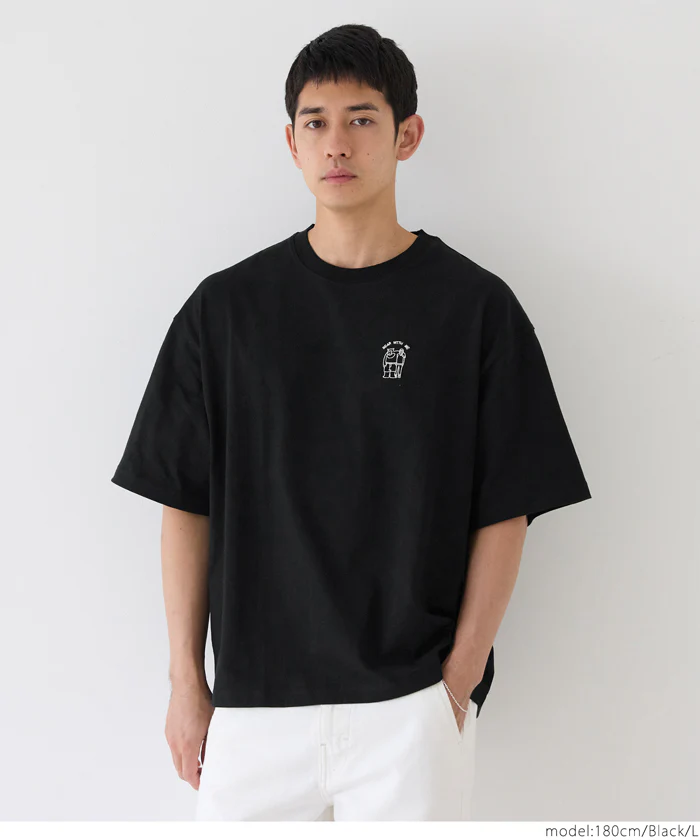 ワンポイント刺繍Tシャツ メンズ メール便不可 - Image 11