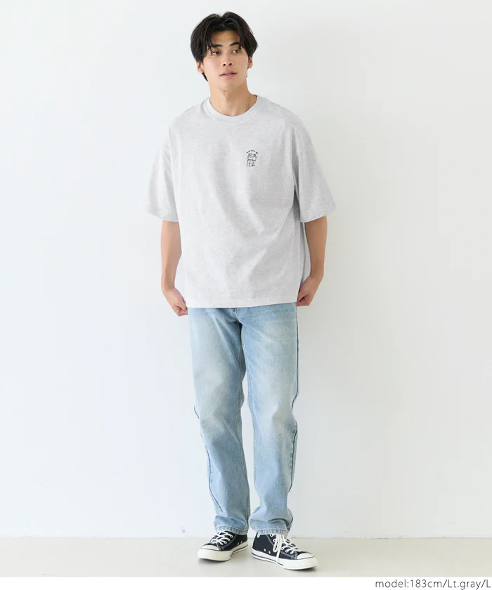 ワンポイント刺繍Tシャツ メンズ メール便不可 - Image 2