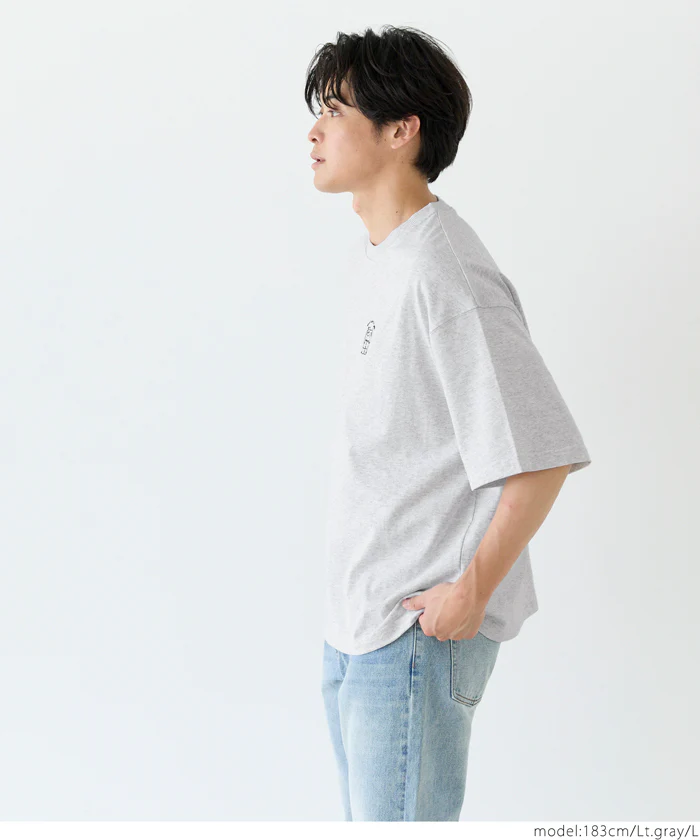 ワンポイント刺繍Tシャツ メンズ メール便不可 - Image 3