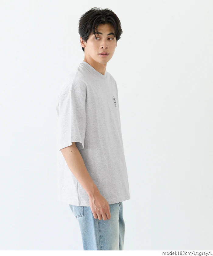 ワンポイント刺繍Tシャツ メンズ メール便不可 - Image 5
