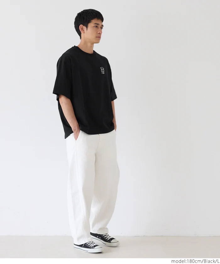 ワンポイント刺繍Tシャツ メンズ メール便不可 - Image 7
