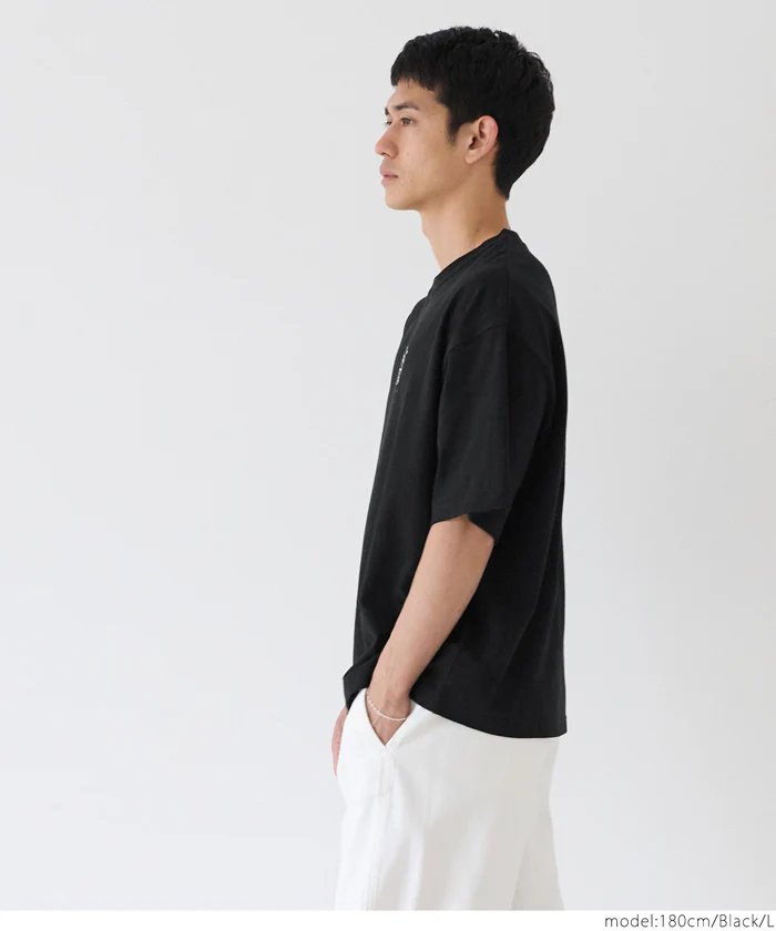 ワンポイント刺繍Tシャツ メンズ メール便不可 - Image 8