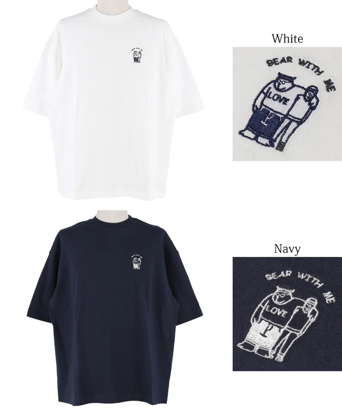 ワンポイント刺繍Tシャツ メンズ メール便不可 - Image 13