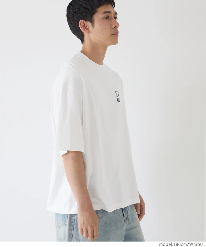 ワンポイント刺繍Tシャツ メンズ メール便不可 - Image 3