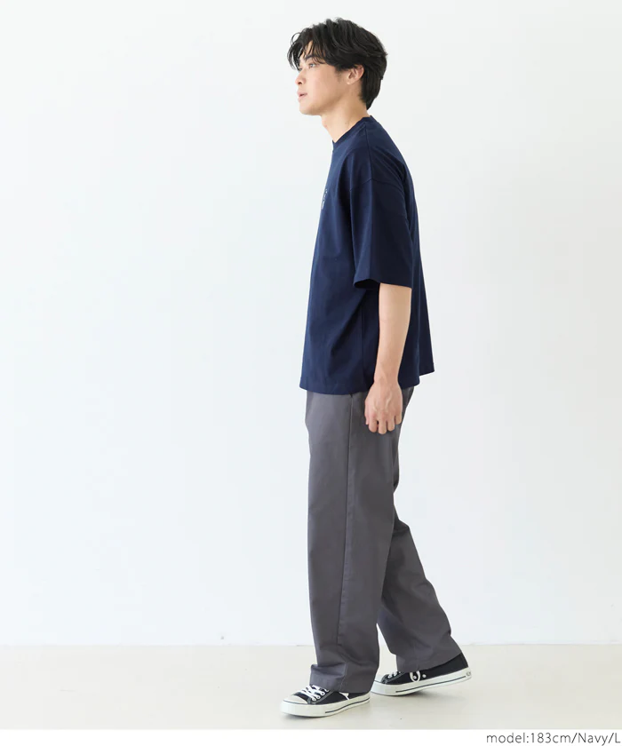 ワンポイント刺繍Tシャツ メンズ メール便不可 - Image 8