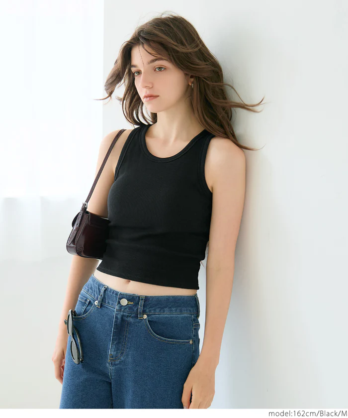 セール★1490円→990円 OUT BRA クロップド丈タンクトップ レディース メール便不可 - Image 13