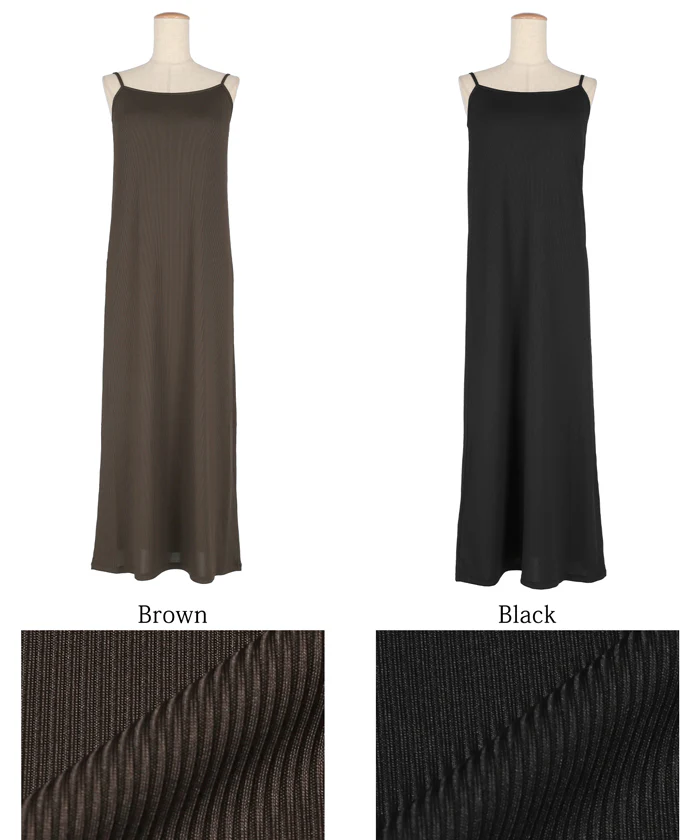 外で着られるブラワンピース OUTBRA とろみリブキャミワンピース レディース メール便不可 - Image 18