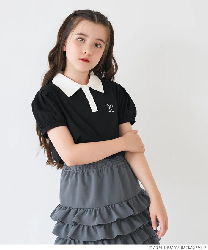 パフスリーブポロTシャツ キッズ メール便不可 - Image 10