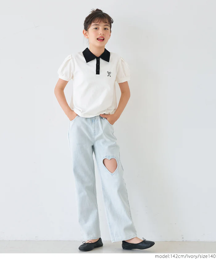 パフスリーブポロTシャツ キッズ メール便不可 - Image 4