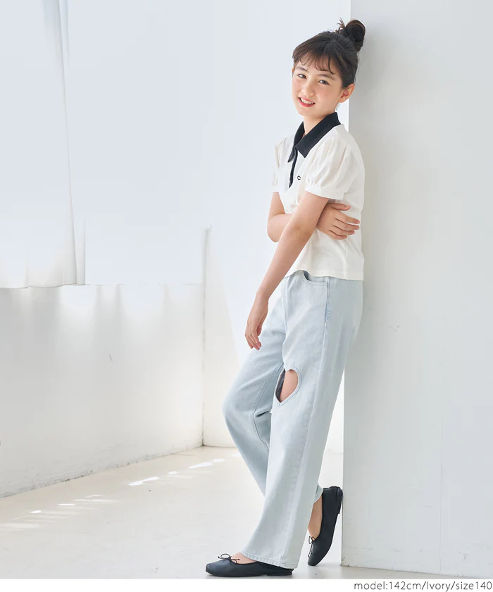パフスリーブポロTシャツ キッズ メール便不可 - Image 6