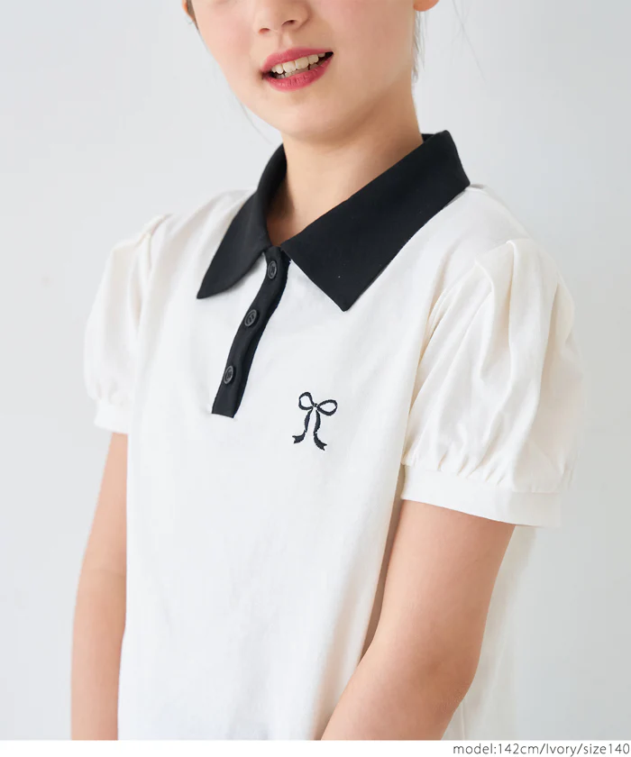 パフスリーブポロTシャツ キッズ メール便不可 - Image 7