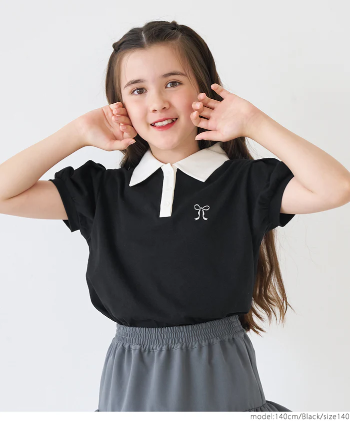パフスリーブポロTシャツ キッズ メール便不可 - Image 9
