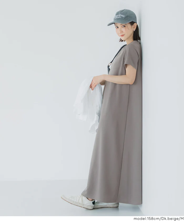 【WEB先行販売・5/6まで10％OFF】【予約5/20頃発送】ライトエンボスマキシワンピース レディース メール便不可【田中里奈様着用】 - Image 5