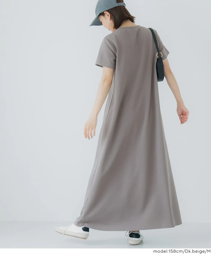 【WEB先行販売・5/6まで10％OFF】【予約5/20頃発送】ライトエンボスマキシワンピース レディース メール便不可【田中里奈様着用】 - Image 7